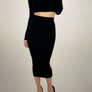 Black Midi Skirt